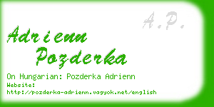 adrienn pozderka business card